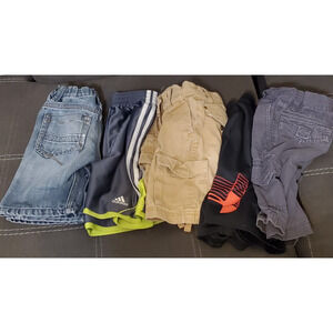 Boys Size 5 Shorts 5 Piece Lot Adidas Under Armour Old Navy Cargo Denim YXS